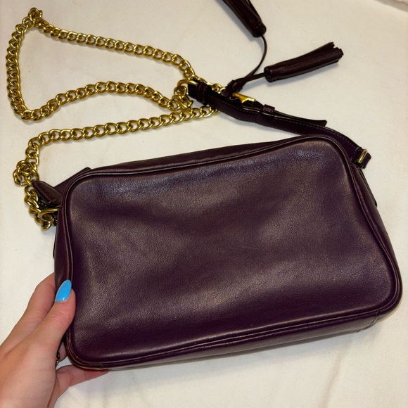 Coach Purple and Gold Crossbody Bag with Luxurious Leather - Picture 9 of 9